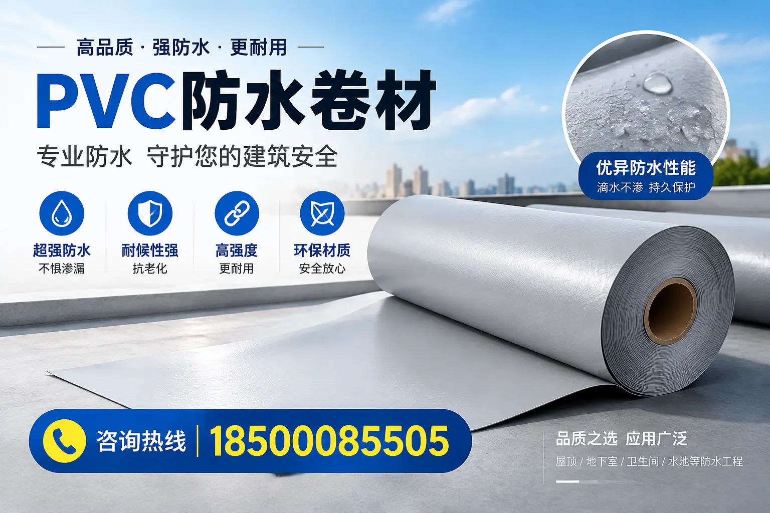 鄂州地区pvc防水卷材的市场现状与发展趋势